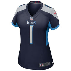 Cameron Ward Tennessee Titans Women's 2025 NFL Draft First Round Pick Alternate Game Jersey - Navy | Nike on sale