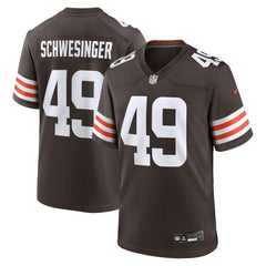 Carson Schwesinger Cleveland Browns 2025 NFL Draft Game Jersey - Brown | Nike on sale