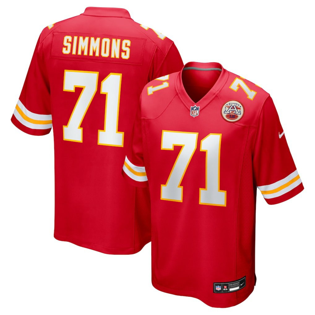 Josh Simmons Kansas City Chiefs 2025 NFL Draft First Round Pick Game Jersey - Red | Nike outlet