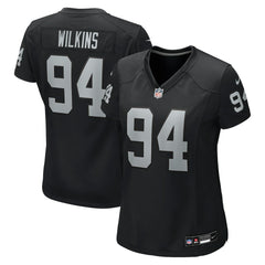 Christian Wilkins Las Vegas Raiders Women's Team Game Jersey - Black | Nike for sale