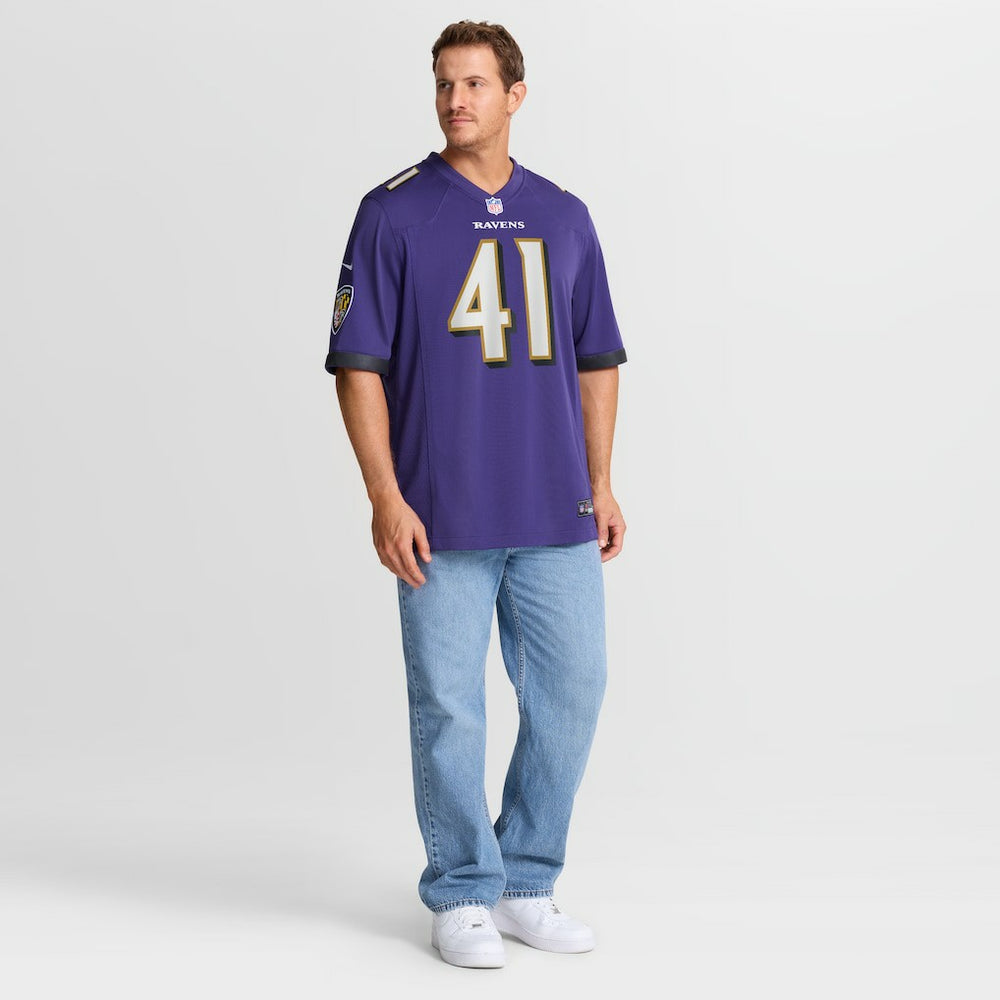 Dre'Mont Jones Baltimore Ravens Team Game Jersey - Purple | Nike cheap