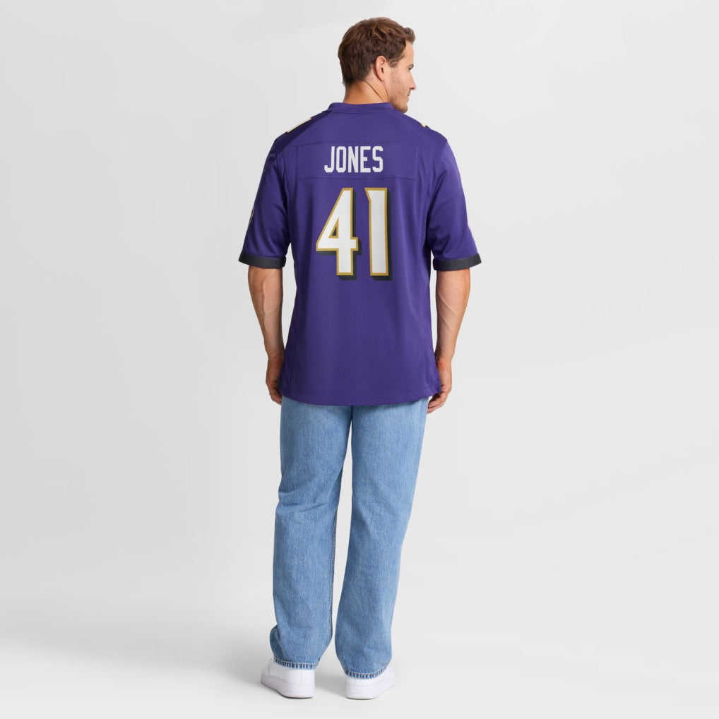 Dre'Mont Jones Baltimore Ravens Team Game Jersey - Purple | Nike cheap