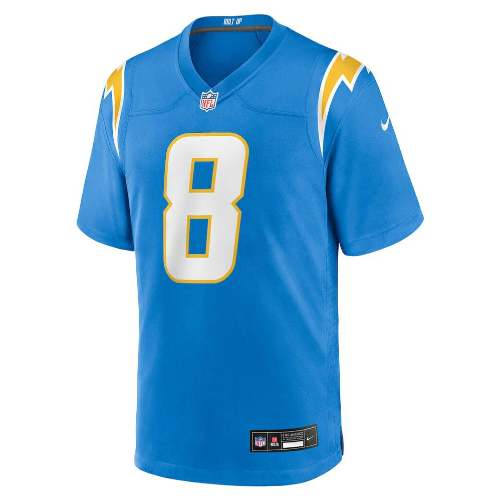 Omarion Hampton Los Angeles Chargers 2025 NFL Draft First Round Pick Game Jersey - Powder Blue | Nike for sale
