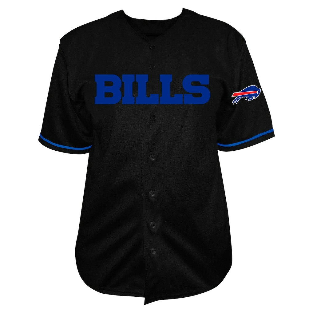Josh Allen Buffalo Bills Big & Tall Baseball Button-Up Shirt - Black discount