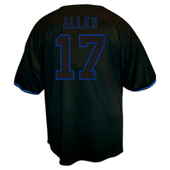 Josh Allen Buffalo Bills Big & Tall Baseball Button-Up Shirt - Black discount