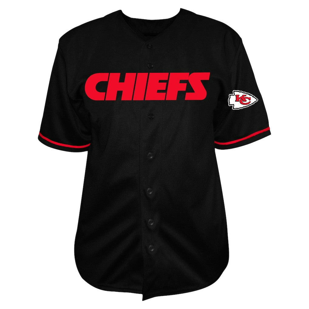 Patrick Mahomes Kansas City Chiefs Big & Tall Baseball Button-Up Shirt - Black online