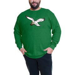 Jalen Hurts Philadelphia Eagles Big & Tall Thermal Waffle Long Sleeve T-Shirt - Kelly Green cheap