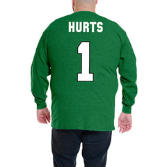 Jalen Hurts Philadelphia Eagles Big & Tall Thermal Waffle Long Sleeve T-Shirt - Kelly Green cheap