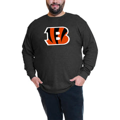 Joe Burrow Cincinnati Bengals Big & Tall Thermal Waffle Long Sleeve T-Shirt - Black on sale