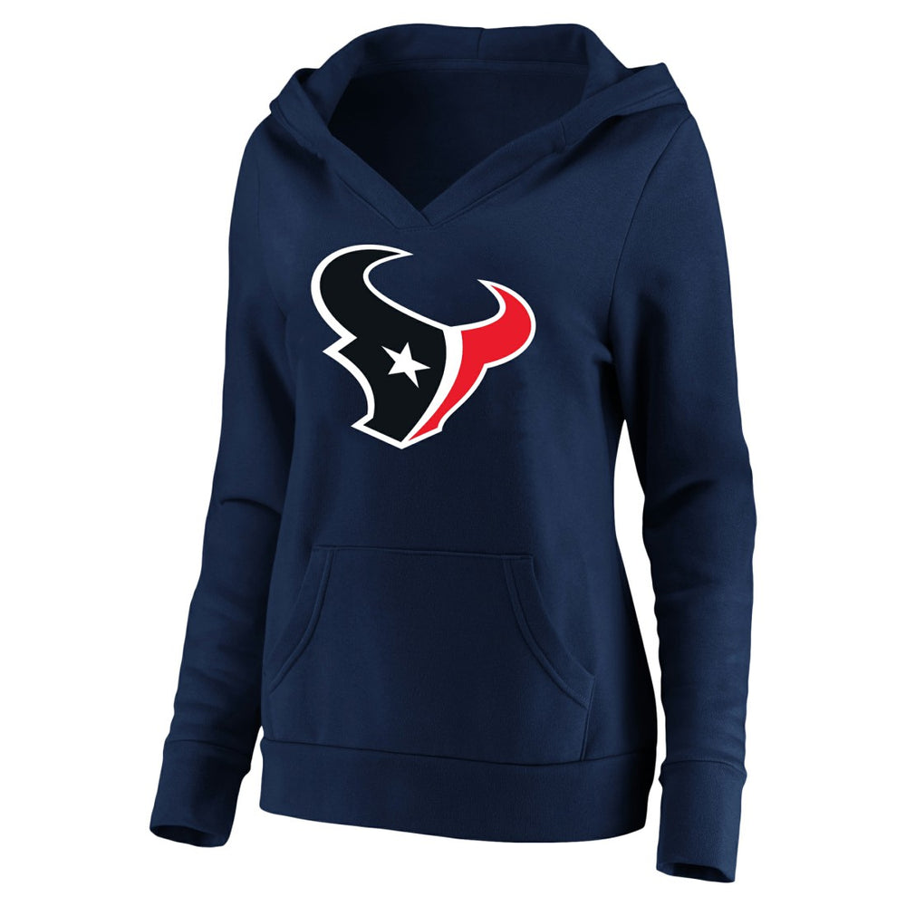 C.J. Stroud Houston Texans Women's Plus Size Player Name & Number V-Neck Pullover Hoodie - Navy on sale