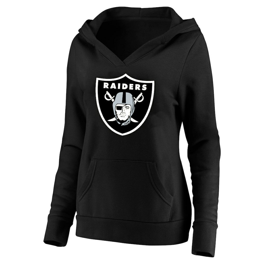 Maxx Crosby Las Vegas Raiders Women's Plus Size Player Name & Number V-Neck Pullover Hoodie - Black discount