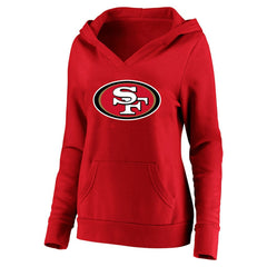 Christian McCaffrey San Francisco 49ers Women's Plus Size Player Name & Number V-Neck Pullover Hoodie - Scarlet outlet