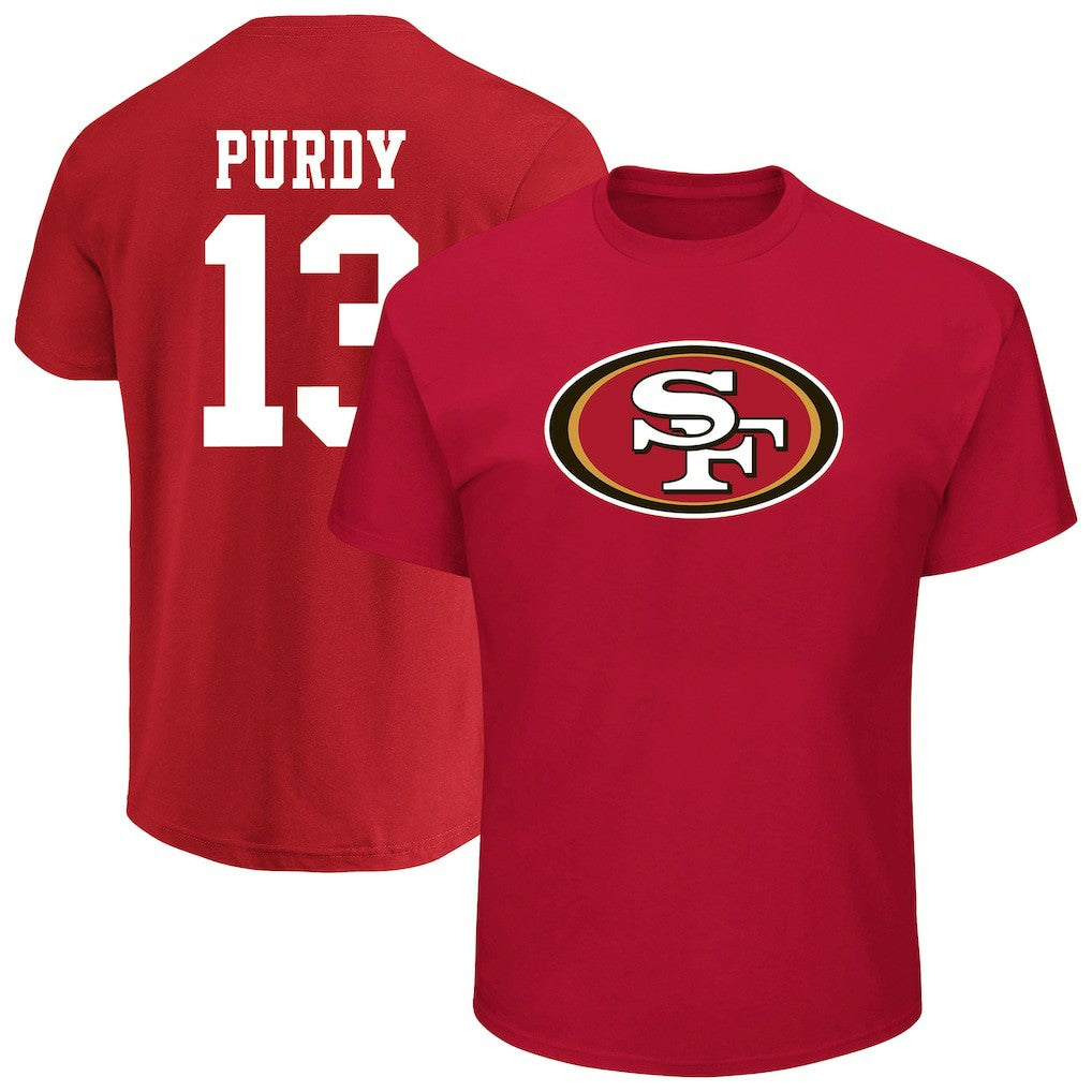 Brock Purdy San Francisco 49ers Big & Tall Player Name & Number T-Shirt - Scarlet cheap