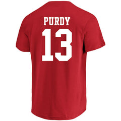 Brock Purdy San Francisco 49ers Big & Tall Player Name & Number T-Shirt - Scarlet cheap