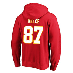 Travis Kelce Kansas City Chiefs Big & Tall Name & Number Fleece Pullover Hoodie - Red on sale