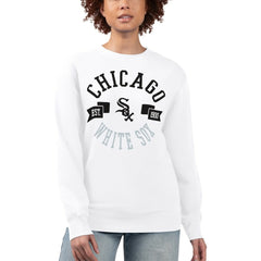 Chicago White Sox G-III 4Her by Carl Banks Women's Team Logo Fleece Pullover Sweatshirt - White