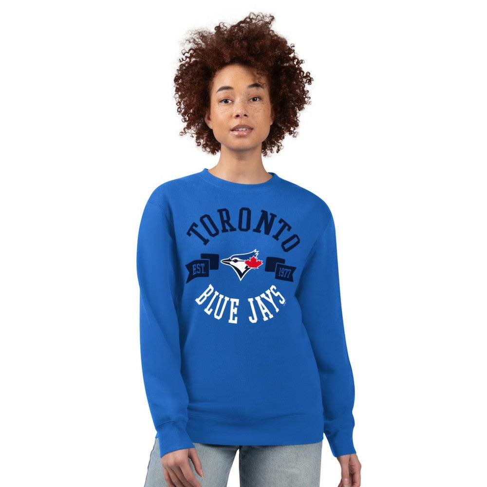 Toronto Blue Jays G-III 4Her by Carl Banks Women's Team Logo Fleece Pullover Sweatshirt - Royal