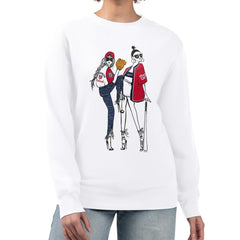 Washington Nationals G-III 4Her by Carl Banks Women's Baseball Girls Fleece Pullover Sweatshirt - White