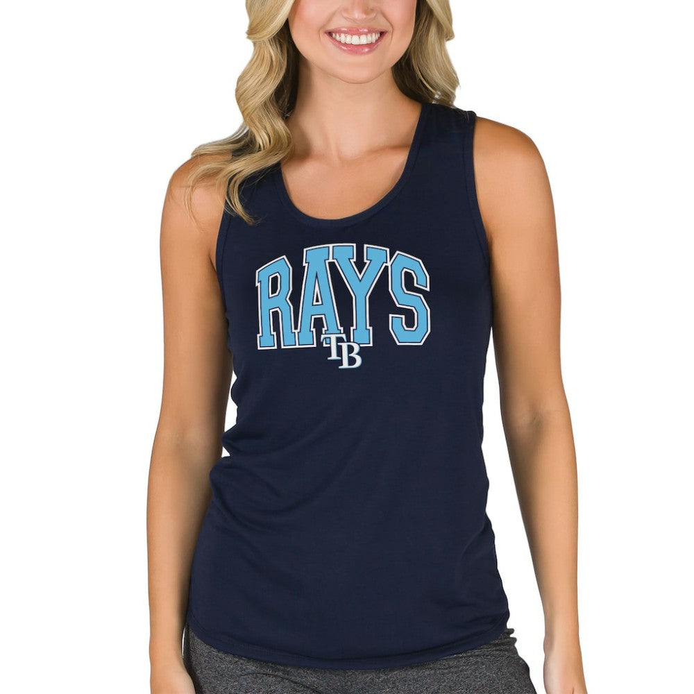 Tampa Bay Rays Concepts Sport Women's Marathon Racerback Tank Top - Navy