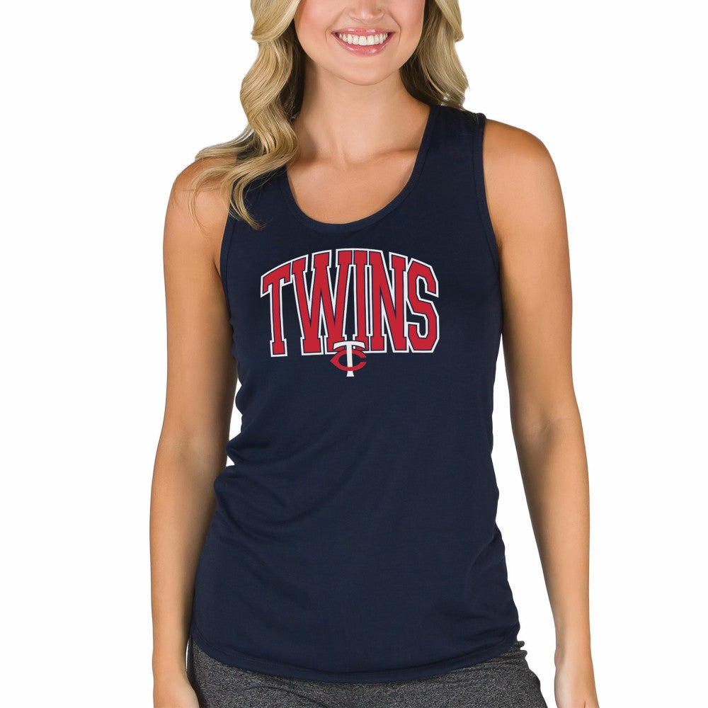 Minnesota Twins Concepts Sport Women's Marathon Racerback Tank Top - Navy