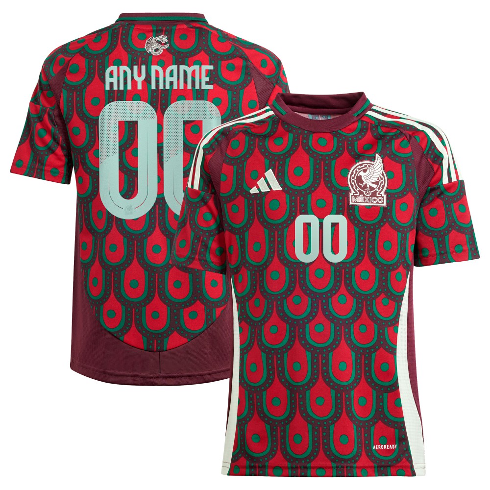 Mexico National Team Youth 2024 Home Replica Custom Jersey - Green | Adidas shop