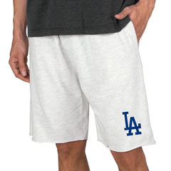Los Angeles Dodgers Concepts Sport Mainstream Terry Tri-Blend Shorts - Oatmeal