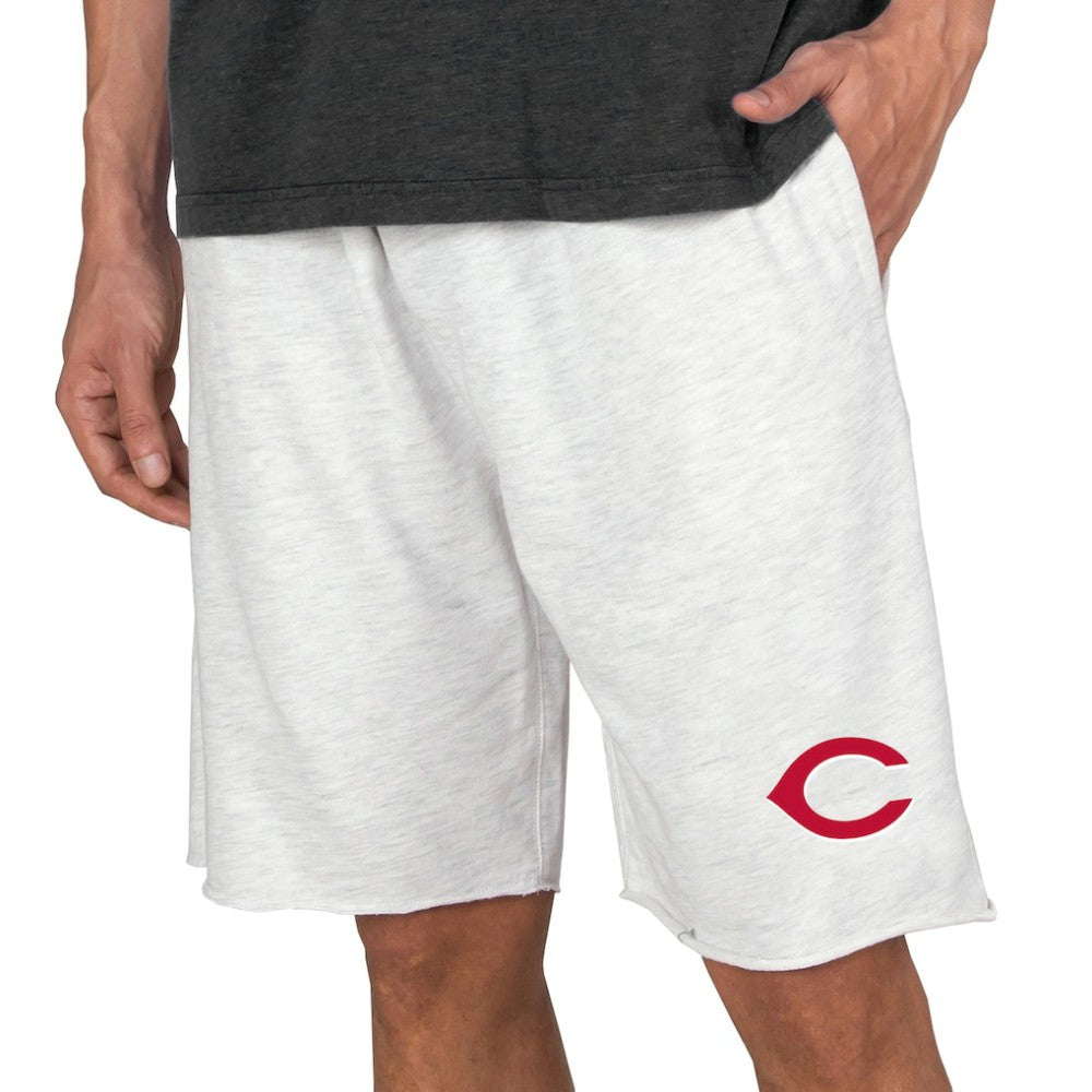 Cincinnati Reds Concepts Sport Mainstream Terry Tri-Blend Shorts - Oatmeal