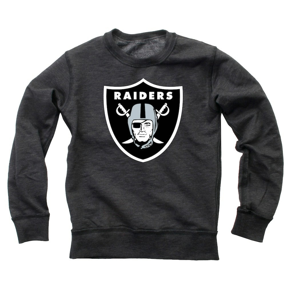 Las Vegas Raiders Wes & Willy Youth Reversible Fleece Pullover Sweatshirt - Black online