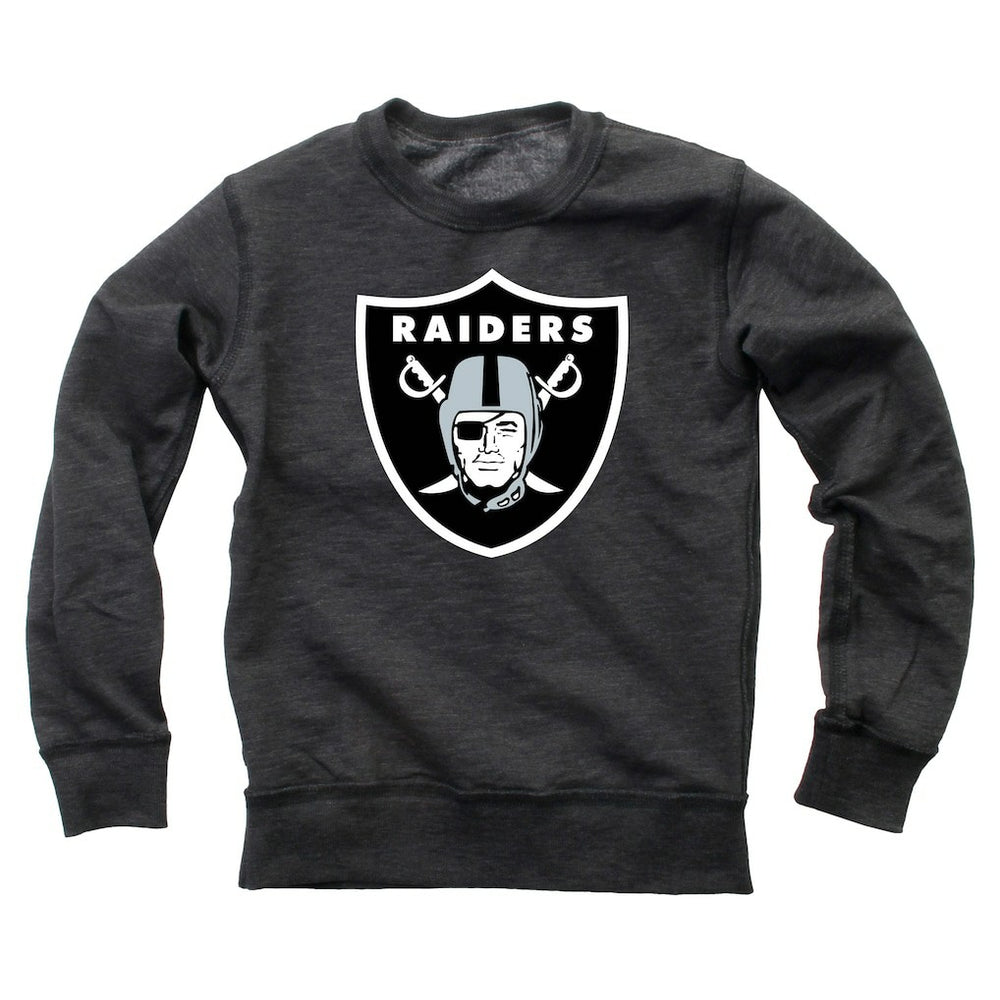 Las Vegas Raiders Wes & Willy Youth Reversible Fleece Pullover Sweatshirt - Black online