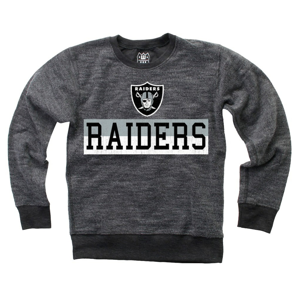 Las Vegas Raiders Wes & Willy Youth Reversible Fleece Pullover Sweatshirt - Black online