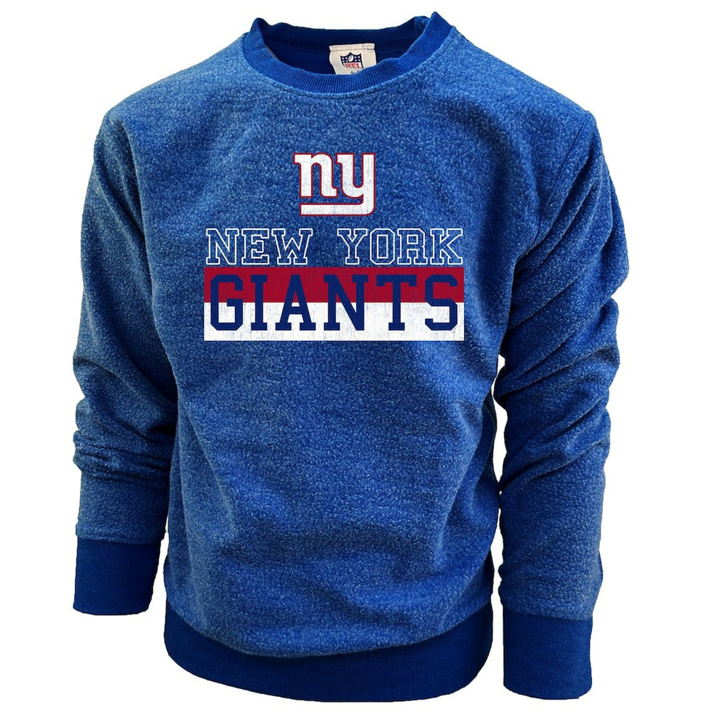 New York Giants Wes & Willy Youth Reversible Fleece Pullover Sweatshirt - Royal cheap