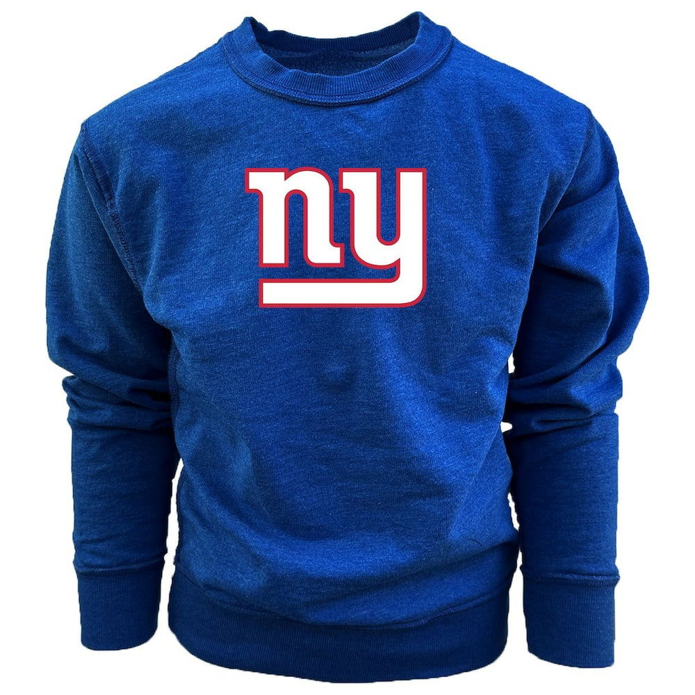 New York Giants Wes & Willy Youth Reversible Fleece Pullover Sweatshirt - Royal cheap
