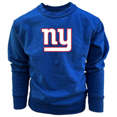 New York Giants Wes & Willy Youth Reversible Fleece Pullover Sweatshirt - Royal cheap
