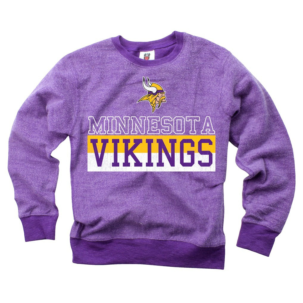 Minnesota Vikings Wes & Willy Youth Reversible Fleece Pullover Sweatshirt - Purple online