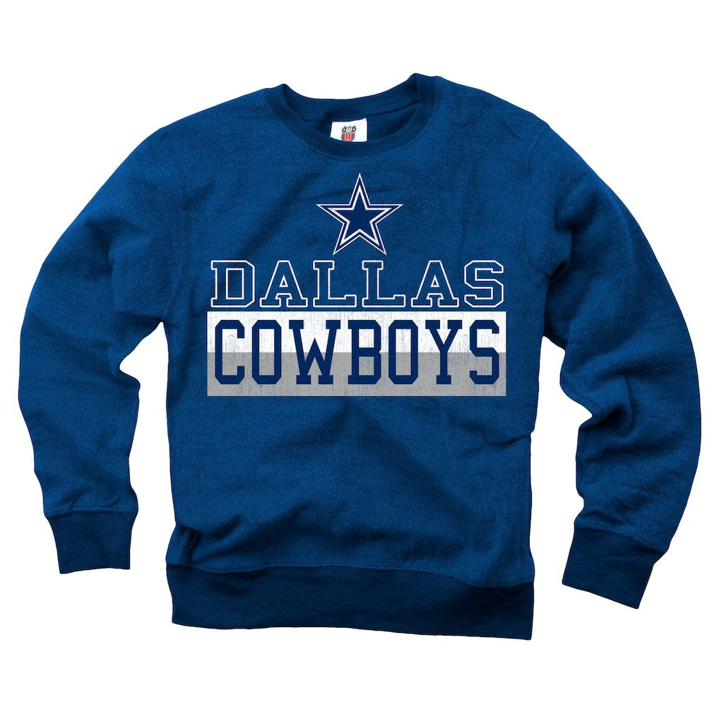 Dallas Cowboys Wes & Willy Youth Reversible Fleece Pullover Sweatshirt - Navy sale