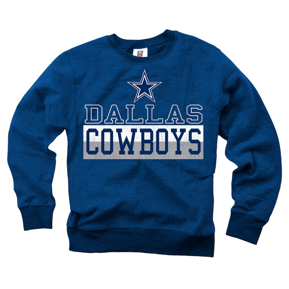 Dallas Cowboys Wes & Willy Youth Reversible Fleece Pullover Sweatshirt - Navy sale