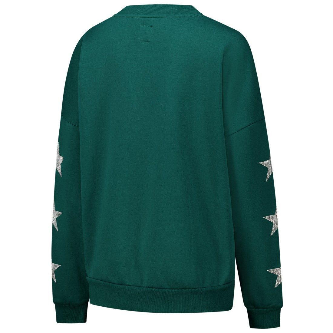 Green Bay Packers Gameday Couture Women's Rhinestone Star Sleeve Settle the Score Oversized Pullover Sweatshirt - Green cheap