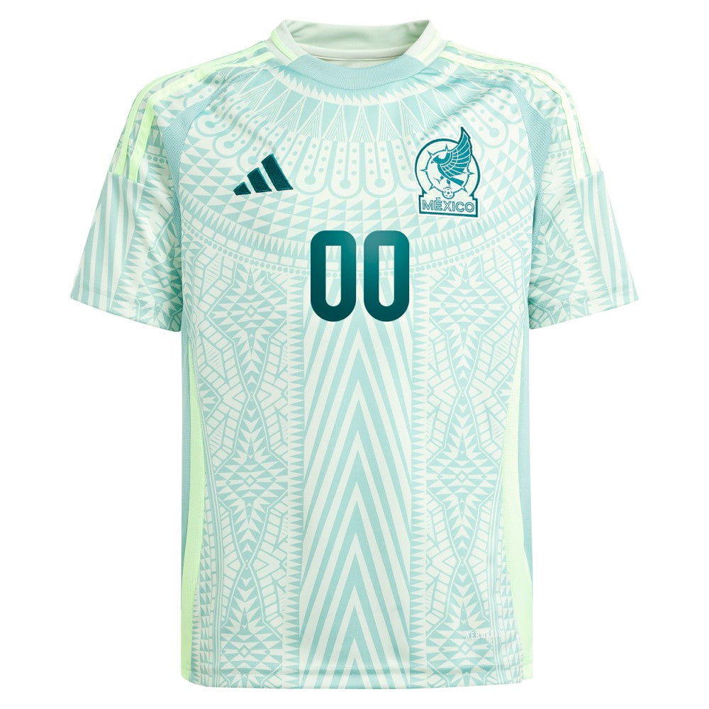 Mexico National Team Youth 2024 Away Replica Custom Jersey - Green | Adidas sale