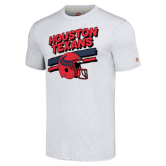 Houston Texans Homage Unisex Striped Tri-Blend T-Shirt - Gray outlet