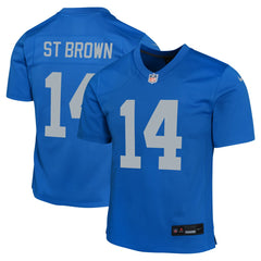 Amon-Ra St. Brown Detroit Lions Youth Game Jersey - Blue | Nike on sale