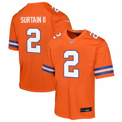 Patrick Surtain II Denver Broncos Youth Game Jersey - Orange | Nike for sale