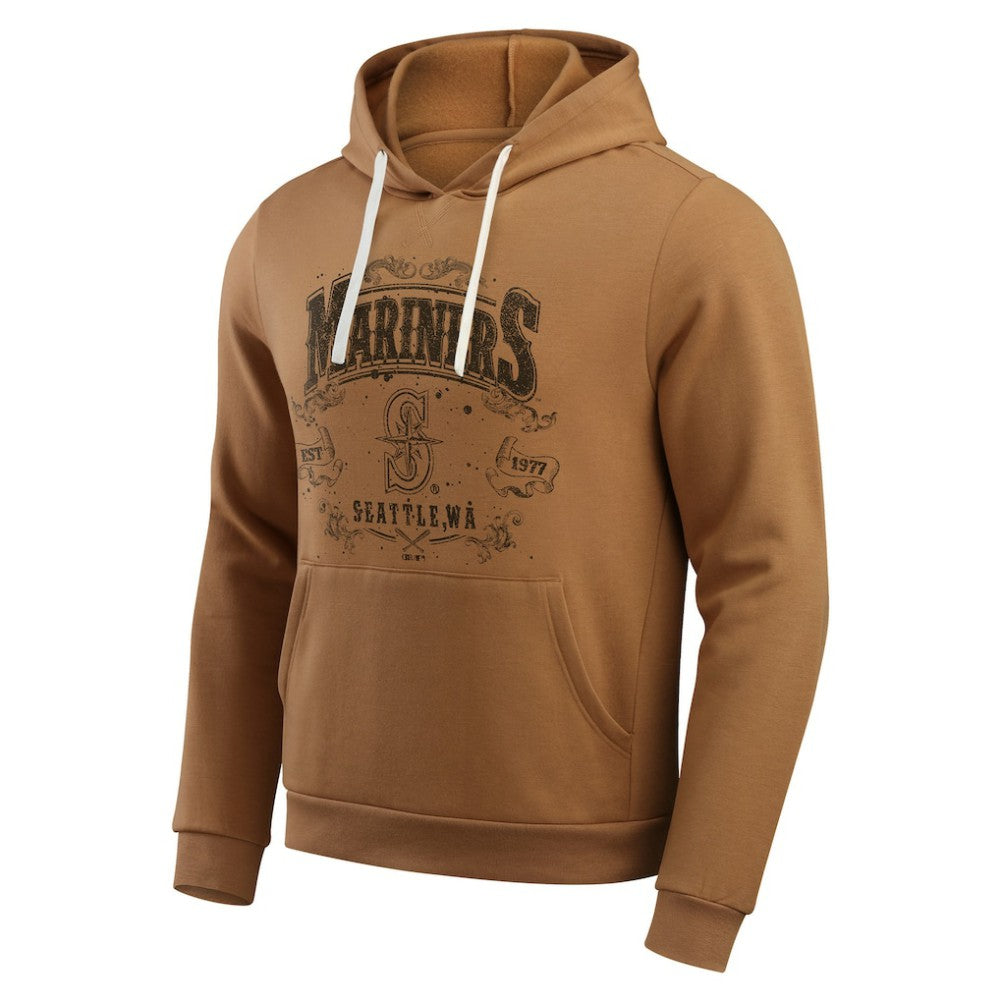Seattle Mariners Darius Rucker Collection Camp Fleece Pullover Hoodie  - Tan
