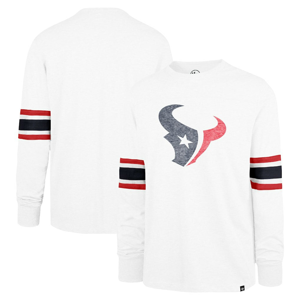 Houston Texans '47 Gridiron Premier Brex Long Sleeve T-Shirt - White on sale