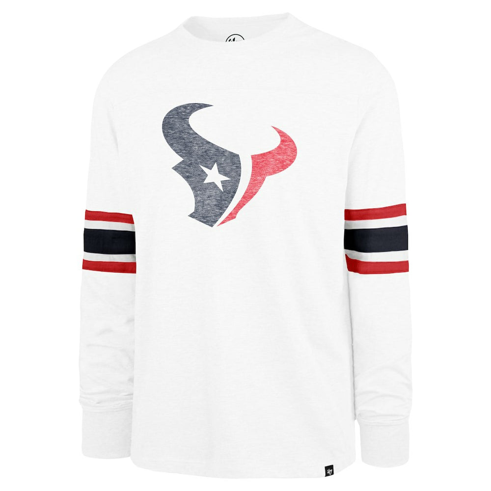 Houston Texans '47 Gridiron Premier Brex Long Sleeve T-Shirt - White on sale
