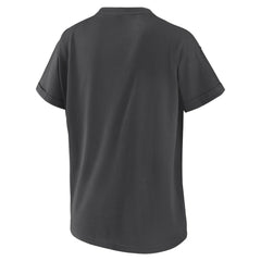 San Francisco Giants WEAR by Erin Andrews Women's Domestic Box Color Boyfriend T-Shirt - Charcoal
