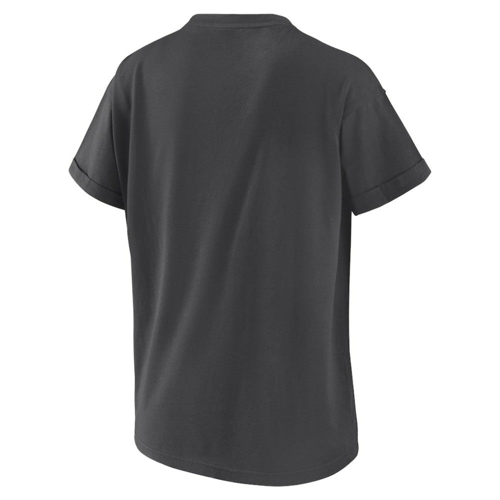 Seattle Mariners WEAR by Erin Andrews Women's Domestic Box Color Boyfriend T-Shirt - Charcoal