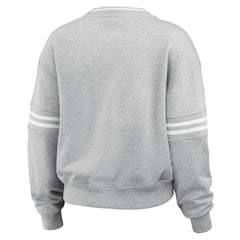 Houston Astros WEAR by Erin Andrews Women's Domestic Crest Pullover Sweatshirt - Heather Gray