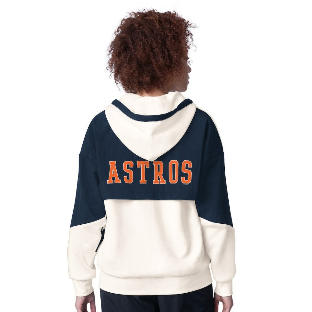 Houston Astros Starter Women's Scrimmage Full-Zip Hoodie - White