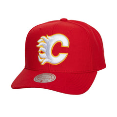 Calgary Flames Mitchell & Ness Core Team Ground Pro Adjustable Hat Red