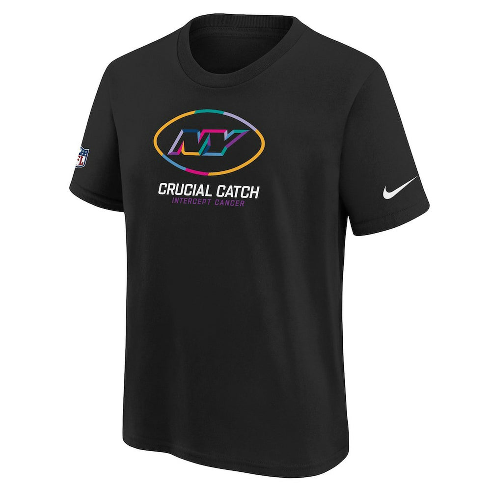 New York Jets Youth 2024 NFL Crucial Catch T-Shirt - Black | Nike cheap